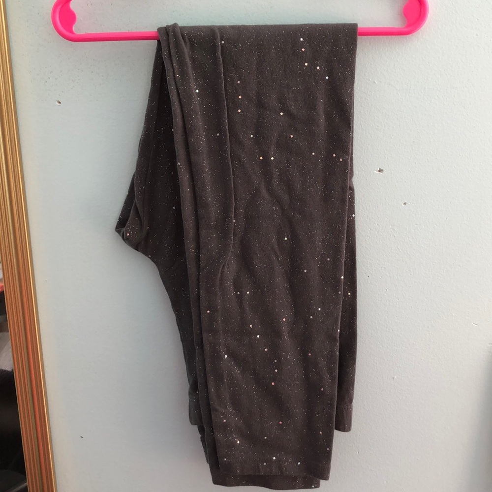 Long gray sparkle Leggins